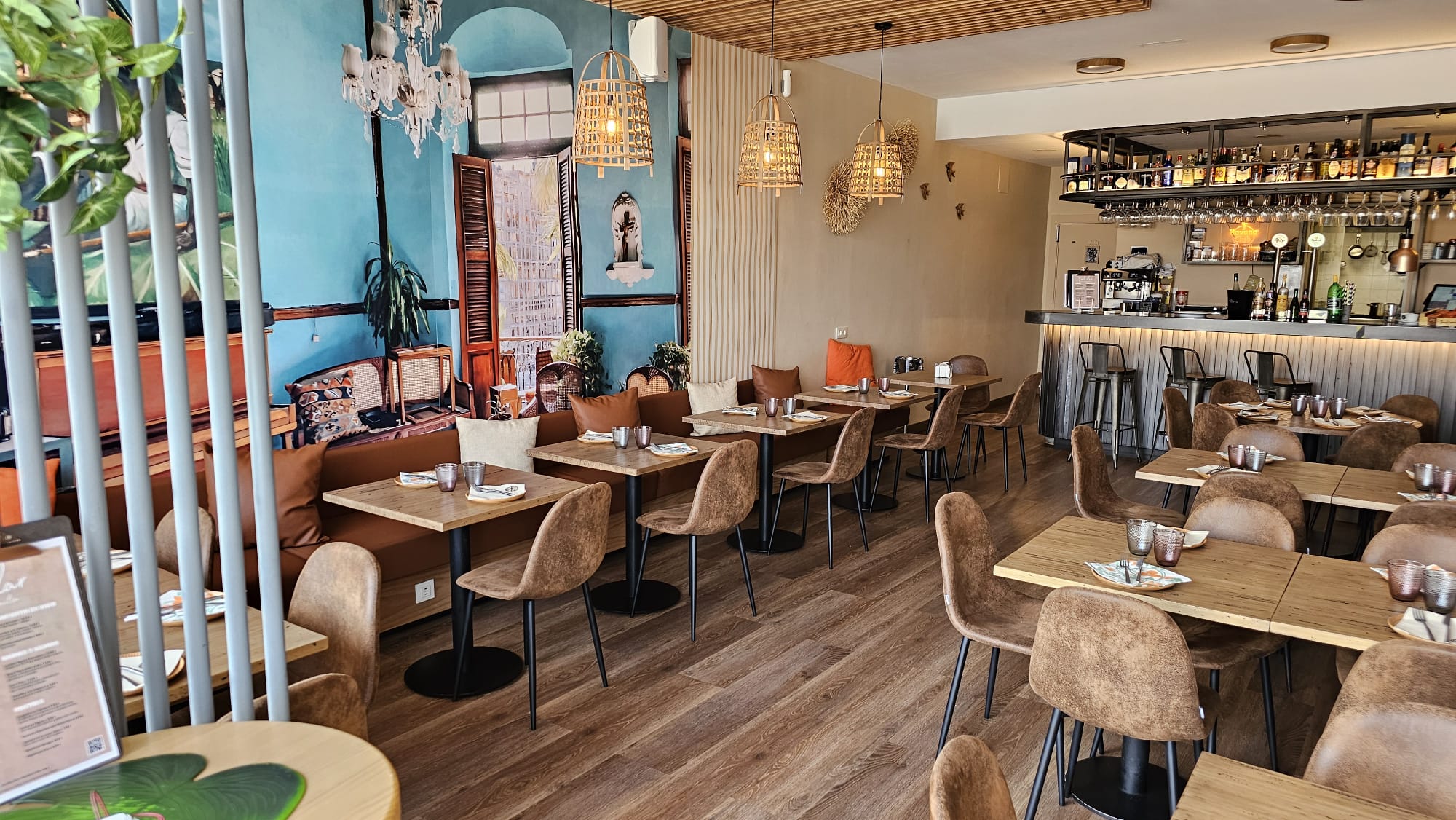 Fondo de restaurante